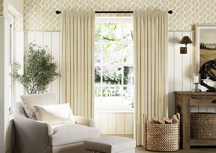 Ultra Luxe Velvet, Cream - Made to Measure Curtains - Image 3